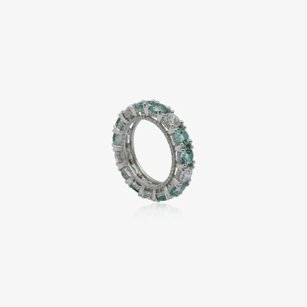 Multichrome Mint Tourmaline Ring