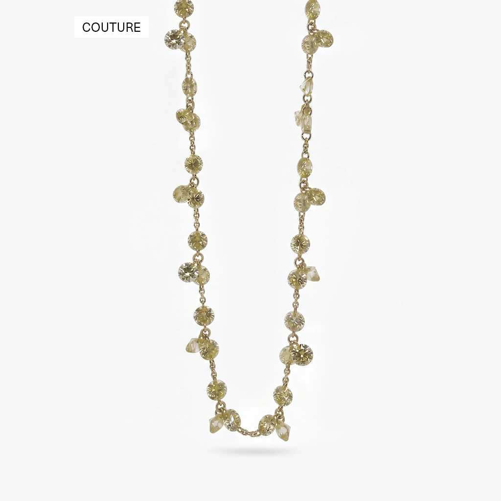 Multichrome Fancy Yellow Diamond Necklace