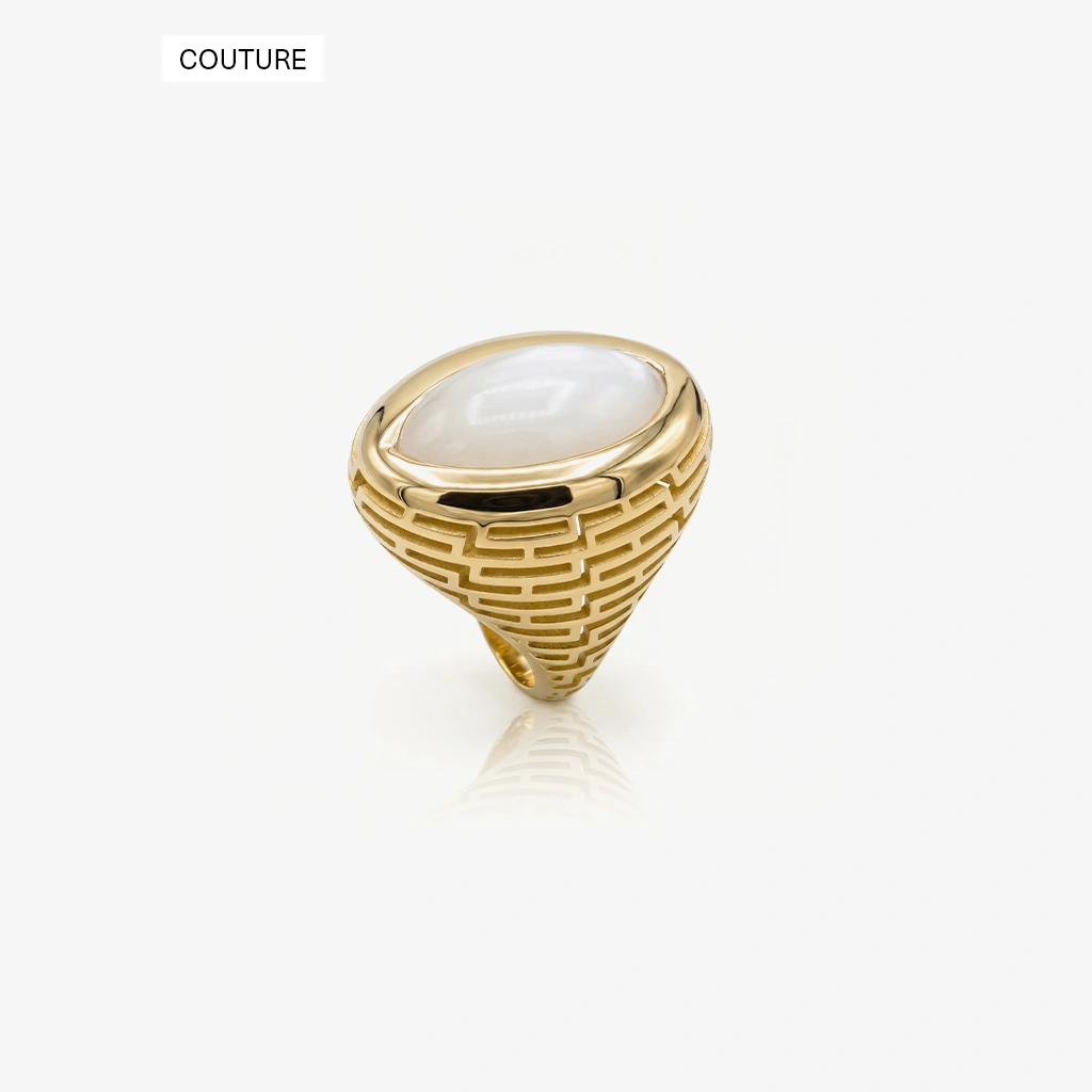 Labyrinth Moonstone Ring