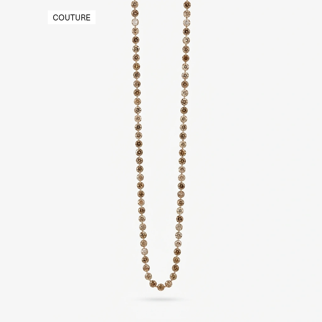 Multichrome Brown Diamond Necklace