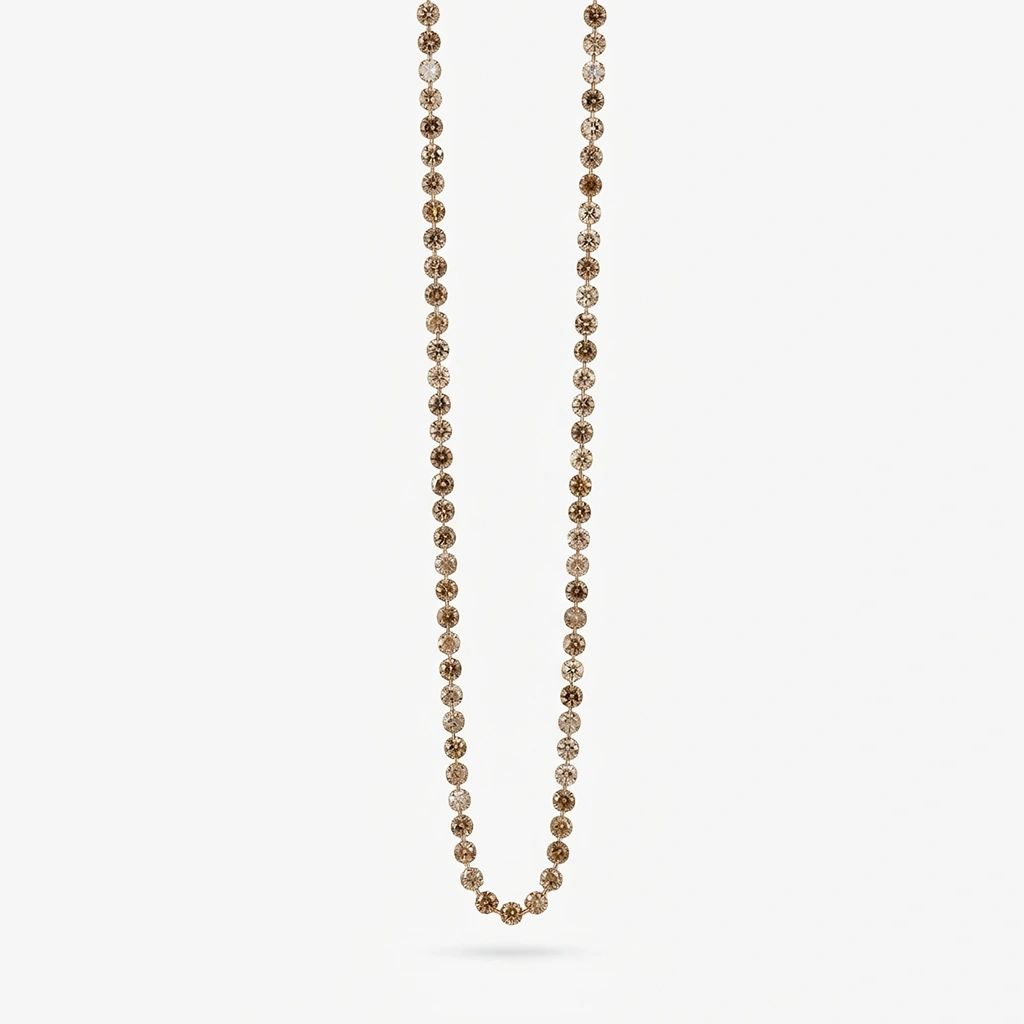 Multichrome Brown Diamond Necklace