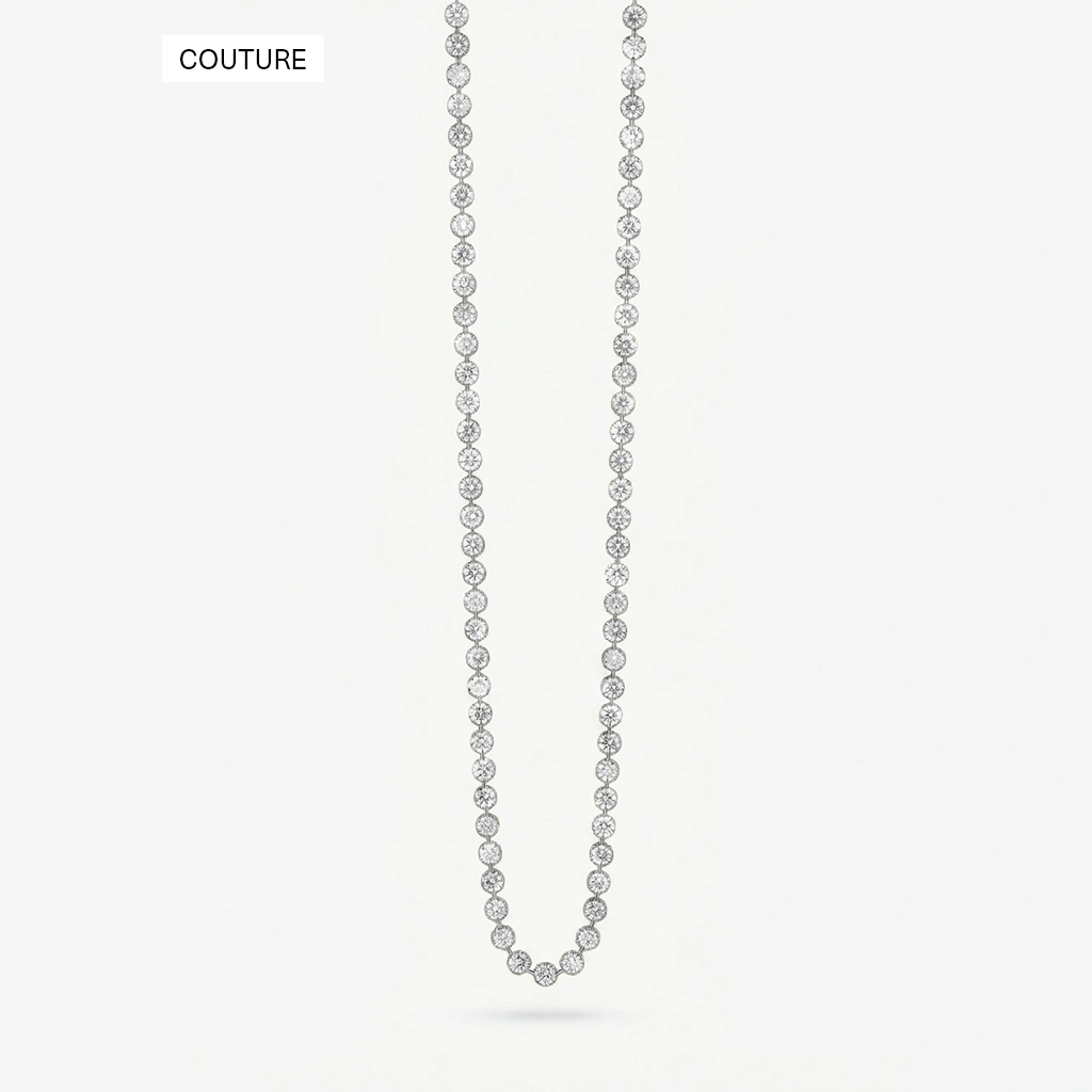 Multichrome White Diamond Necklace
